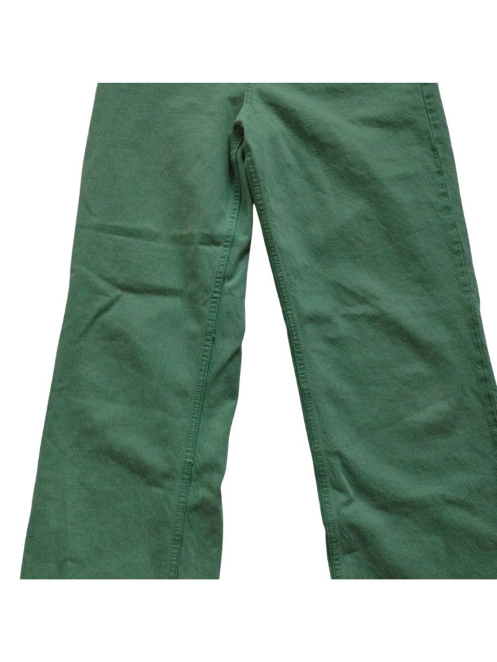 Zara Green Straight Leg Jeans 8 High Rise Bright Whimsical Denim - Picture 3 of 8